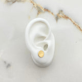 Stud Earrings Circle 1.1gr / Smooth Yellow Gold $
