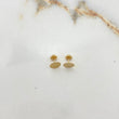Stud Earrings Circle 1.1gr / Smooth Yellow Gold $