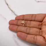Pendant Dolphin 0.4gr / 1.8cm / Smooth Rose Gold $