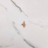 Pendant Dolphin 0.4gr / 1.8cm / Smooth Rose Gold $