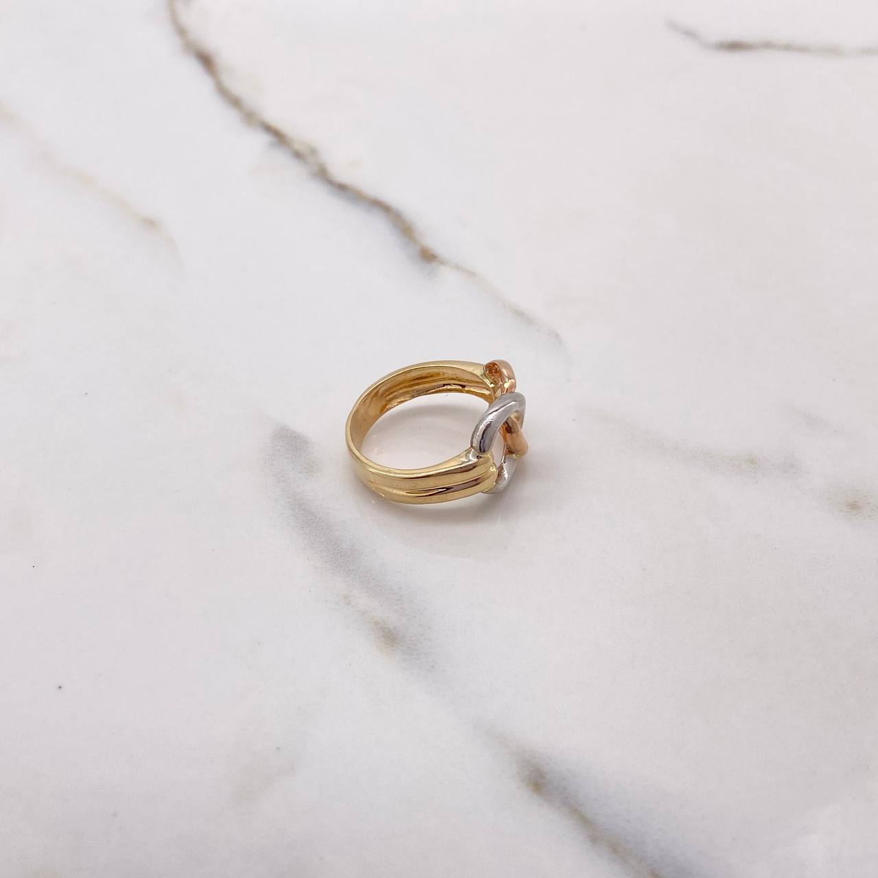 Link Ring 5gr / T7 / Smooth Three Golds &