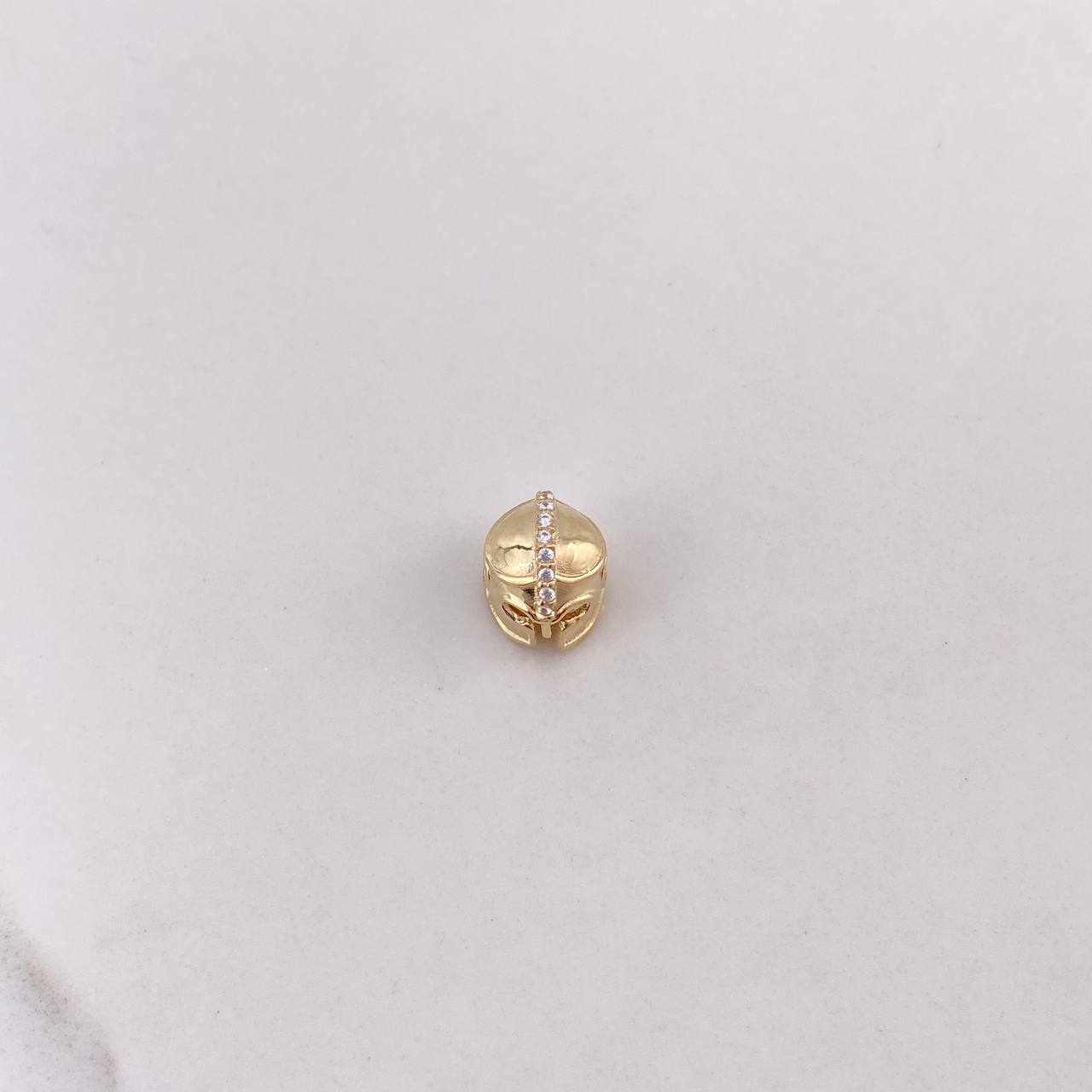 Herraje Casco Vikingo 1.8gr / 1cm / Circones Blancos Oro Amarillo $
