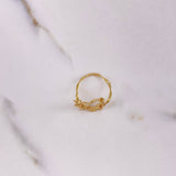Wire Heart Ring 2.15gr / T5 1/4 / Yellow Gold &