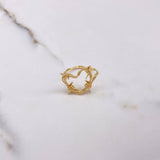 Wire Heart Ring 2.15gr / T5 1/4 / Yellow Gold &