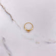 Solitaire Ring 1.95gr / Size 6 1/4 / White Zircon Yellow Gold &