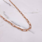 Paperclip Chain 9.7gr / 60cm / 5mm Rose Gold +3 &