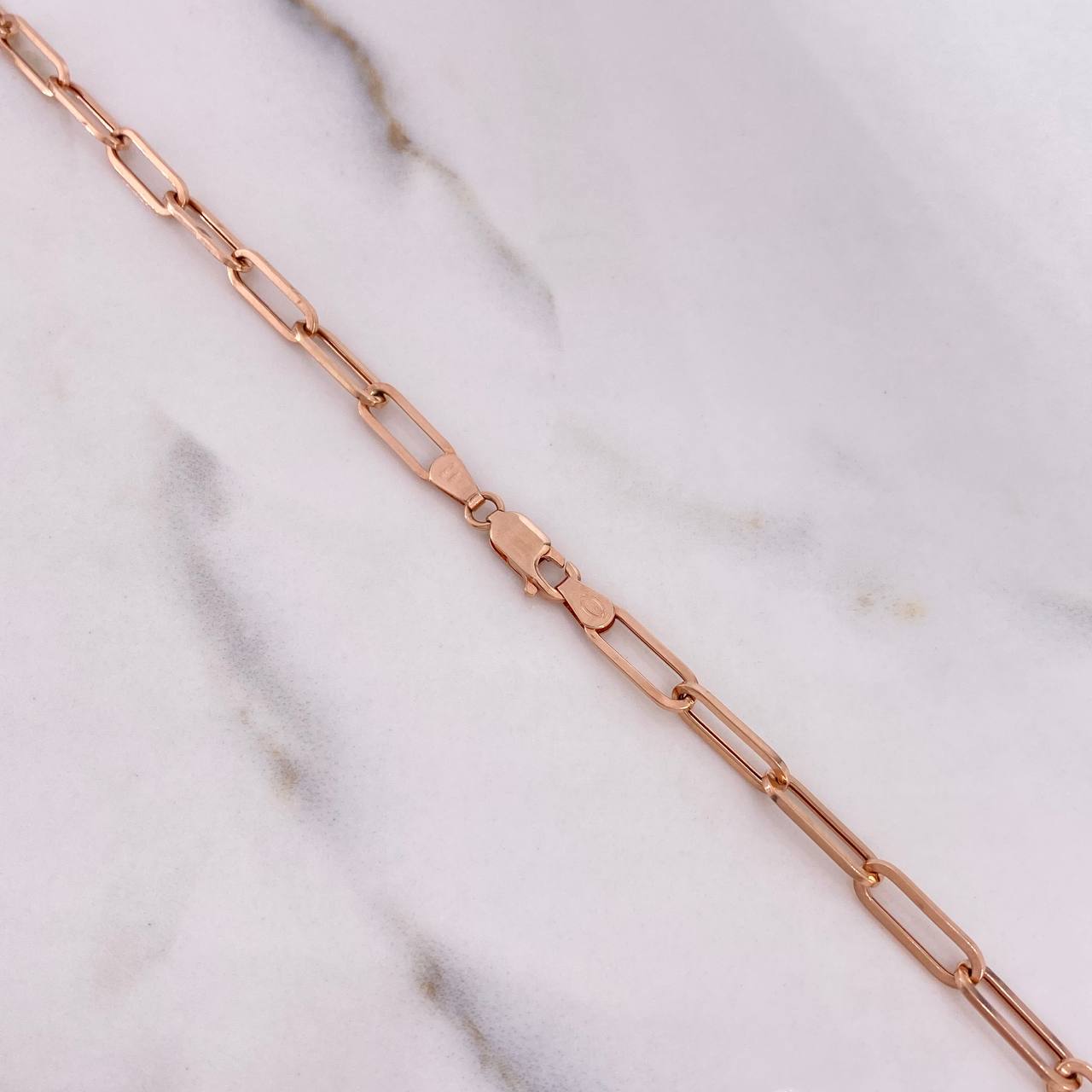 Paperclip Chain 9.7gr / 60cm / 5mm Rose Gold +3 &