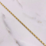 Flat Anchor Bracelet Striped 4.9gr / 19cm / 2mm Yellow Gold $