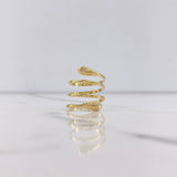 Snake Ring 3.9gr / T5 1/2 / Yellow Gold $