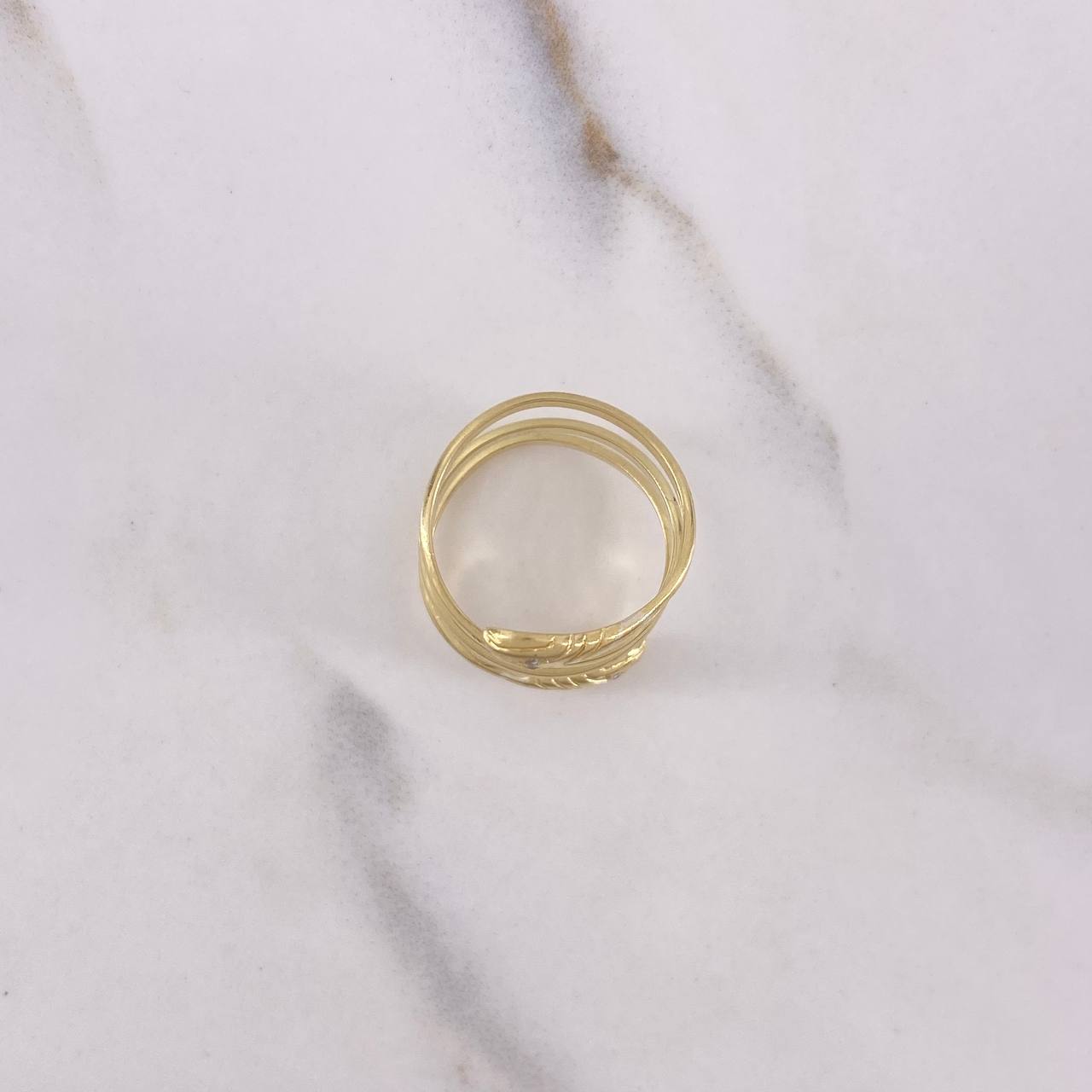 Snake Ring 3.9gr / T5 1/2 / Yellow Gold $