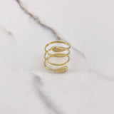Snake Ring 3.9gr / T5 1/2 / Yellow Gold $