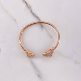 Bracelet Bear Hug 10.6gr / 15cm / White Zircons Rose Gold &