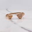 Bracelet Bear Hug 10.6gr / 15cm / White Zircons Rose Gold &
