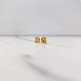 Stud Earrings Frog 0.55gr / Polished Yellow Gold $