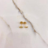 Stud Earrings Fe 0.75gr / Smooth Yellow Gold $