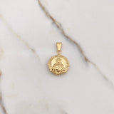 Pendant Sacred Heart of Jesus 1.5gr / 2.5cm / Yellow Gold Stamped &