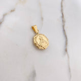 Pendant Sacred Heart of Jesus 1.5gr / 2.5cm / Yellow Gold Stamped &