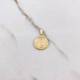 Pendant Sacred Heart of Jesus 1.6gr / 2.7cm / Yellow Gold Stamped &