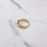 Anillo Corazon Circulos 2.75gr / T6 / Oro Amarillo 18K !