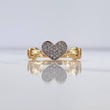 Anillo Corazon Circulos 2.75gr / T6 / Oro Amarillo 18K !