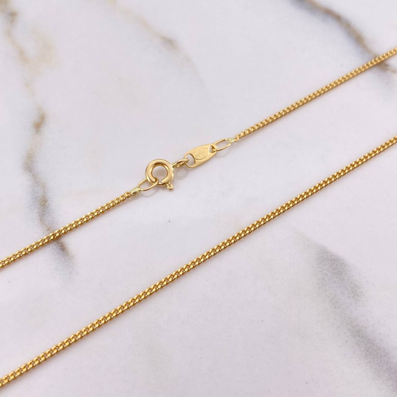 Mini Cuban Chain 4.55gr / 60cm / 1mm Yellow Gold +0 &