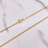 Cadena Mini Cubana 4.6gr / 60cm / 1mm Oro Amarillo +1 &