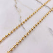Military Chain 28.6gr / 70cm / 3.75mm Beads Diamond Cut Yellow Gold Disco +3 &