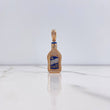 Dije Botella Antioqueño 11.4gr / 4cm / Circones Blancos Dos Oros Blanco Rosa $