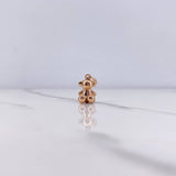 Pendant Bear 1.9gr / 1.5cm / Smooth Rose Gold $