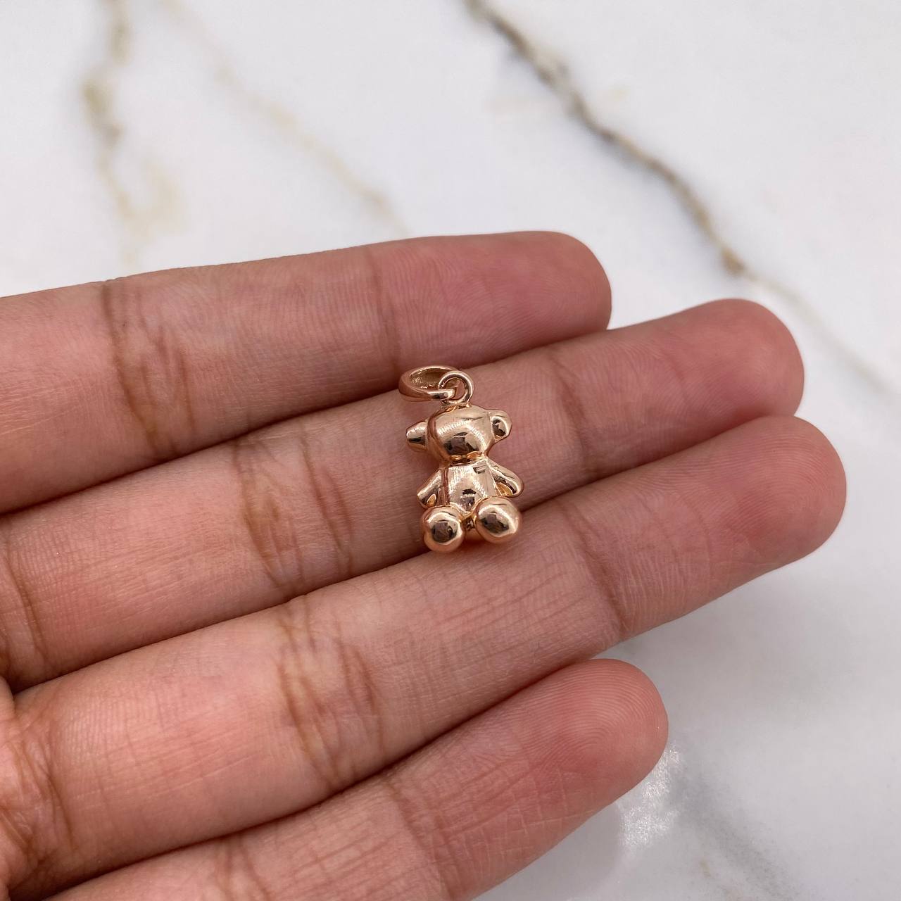 Pendant Bear 1.9gr / 1.5cm / Smooth Rose Gold $