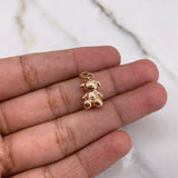 Pendant Bear 1.9gr / 1.5cm / Smooth Rose Gold $