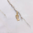 Pendant Skeleton Fish 2.05gr / 2.5cm / White Zircons Yellow Gold $
