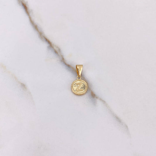 Pendant Letter Z 0.6gr / 1.8cm / Yellow Gold Stamped $
