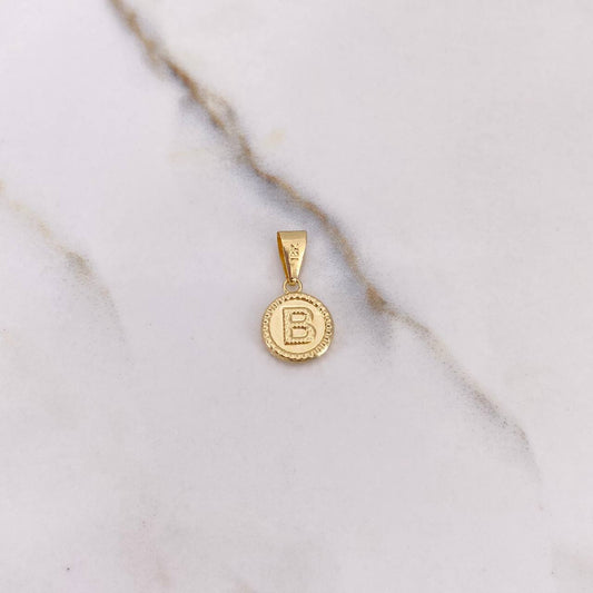 Pendant Letter B 0.6gr / 1.8cm / Yellow Gold Stamped $