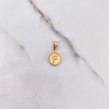 Pendant Letter F 0.6gr / 1.8cm / Yellow Gold Stamped $