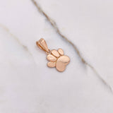 Pendant Footprint 2.65gr / 2.6cm / Smooth Rose Gold $