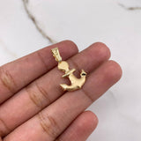 Pendant Anchor 1.05gr / 2.7cm / Stamped Yellow Gold $