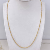 Military Chain 5.45gr / 60cm / 1.25mm Diamond Cut Yellow Gold +3 $