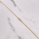 Cadena Militar 5.4gr / 60cm / 1mm Bola Diamantada Oro Amarillo +3 $