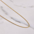 Military Chain 4.95gr / 19.7in / 1.15mm Diamond Cut 18K Gold +3 !