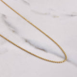 Military Chain 4.95gr / 19.7in / 1.15mm Diamond Cut 18K Gold +3 !