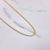 Military Chain 6.2gr / 50cm / 2mm Bead Diamond Cut Yellow Gold +3 $