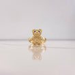 Bear Ring 3.65gr / Size 5 1/2 / White Blue Zircons Yellow Gold &