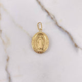 Pendant Miraculous Virgin 1.95gr / 3.1cm / Yellow Gold Stamped &