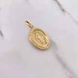 Pendant Miraculous Virgin 1.95gr / 3.1cm / Yellow Gold Stamped &