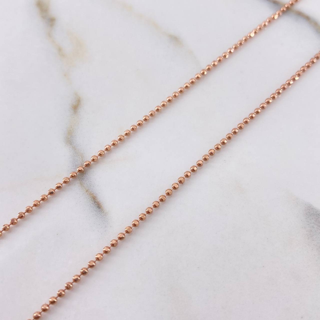 Military Chain 5.35gr / 60cm / 1.2mm Diamond Cut Rose Gold +3 $
