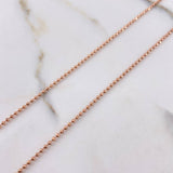 Military Chain 5.35gr / 60cm / 1.2mm Diamond Cut Rose Gold +3 $