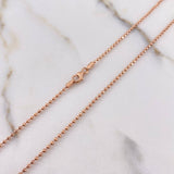 Military Chain 5.35gr / 60cm / 1.2mm Diamond Cut Rose Gold +3 $