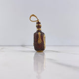 Pendant Buchanan's Bottle 20.8gr / 4.7cm / Orange Zircons Yellow Gold &