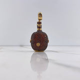 Pendant Buchanan's Bottle 20.8gr / 4.7cm / Orange Zircons Yellow Gold &